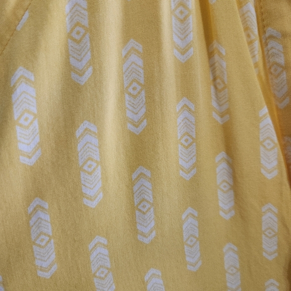 Matilda Jane golden hour yellow button up tribal tunic cottagecore women XXL - Picture 8 of 11